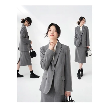 Áo blazer nữ công sở dày dặn ít nhăn 2 lớp độn vai đa màu basic - 349k ưu đãi