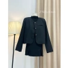Áo blazer nữ công sở thời trang cá tính, trơn dài tay, khuy đồng, cổ tròn, cởi trước - Nhiều màu, giá 160.818 VND 7