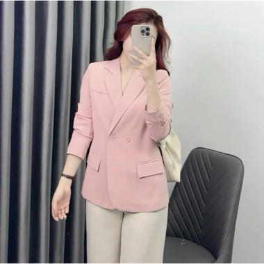 Áo Blazer Nữ Dài 62cm Form Suông Túi Thật Đệm Vai - Giá 330.000, giảm tới 17%