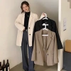 Áo blazer nữ dài tay 2 lớp đệm vai giữ form, thanh lịch mùa thu đông - DELIX STUDIO giảm 20%