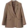 Áo blazer nữ dài tay 2 lớp đệm vai giữ form, thanh lịch mùa thu đông - DELIX STUDIO giảm 20% 7