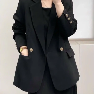 Áo blazer nữ dài tay fom rộng chất vải chéo Mỹ Oxatyl A61 – Giá chỉ 650.000₫