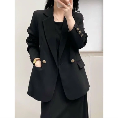 Áo blazer nữ dài tay fom rộng chất vải chéo Mỹ Oxatyl A61 – Giá chỉ 650.000₫