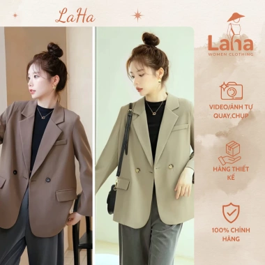 Áo blazer nữ dài tay LAHA.fashion 2 lớp đệm vai, thiết kế trẻ trung năng động - Giá chỉ 299.000₫ 5 Áo blazer nữ dài tay LAHA.fashion 2 lớp đệm vai, thiết kế trẻ trung năng động - Giá chỉ 299.000₫ 5
