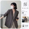 Áo blazer nữ dài tay NHUN vạt kép dài đệm vai thanh lịch công sở N181 – 395.000₫