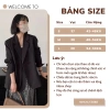 Áo blazer nữ dài tay NHUN vạt kép dài đệm vai thanh lịch công sở N181 – 395.000₫ 3