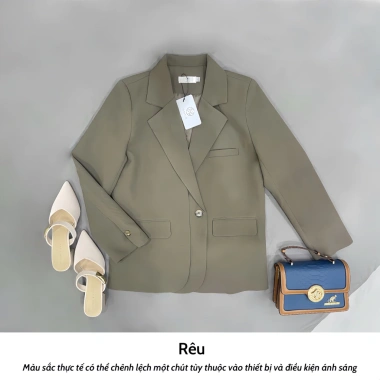 Áo blazer nữ dài tay NHUN vạt kép dài đệm vai thanh lịch công sở N181 – 395.000₫ 9
