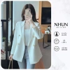 Áo blazer nữ dài tay NhunFashion N160 - vest 4 cúc đồng sang trọng, giảm còn 375.000₫