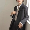 Áo blazer nữ dài tay set vest công sở trẻ trung, thiết kế kèm dây thắt Giá 285.000 VND 4