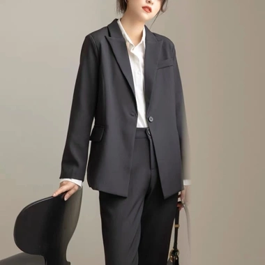 Áo blazer nữ dài tay set vest công sở trẻ trung, thiết kế kèm dây thắt Giá 285.000 VND