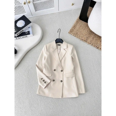 Áo Blazer Nữ Dáng Dài U.Chic - Giá Gốc 580k, Giảm 450k, Phong Cách Công Sở Sang Trọng