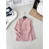 Áo Blazer Nữ Dáng Dài U.Chic - Giá Gốc 580k, Giảm 450k, Phong Cách Công Sở Sang Trọng 5