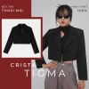 Áo Blazer Nữ Dáng Ngắn Crista Tigma 2 Lớp Lót Lụa Đệm Vai - Sang Trọng, Giá 299k