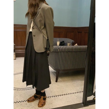 Áo blazer nữ dáng rộng cài cúc phong cách Hàn Quốc – đi học & đi làm, giảm còn 249k 6
