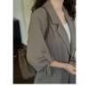 Áo blazer nữ dáng rộng Hàn Quốc AK23 - vest tay lửng xẻ tay, form suông bigsize, công sở sang trọng, giảm giá 335.999₫ 9