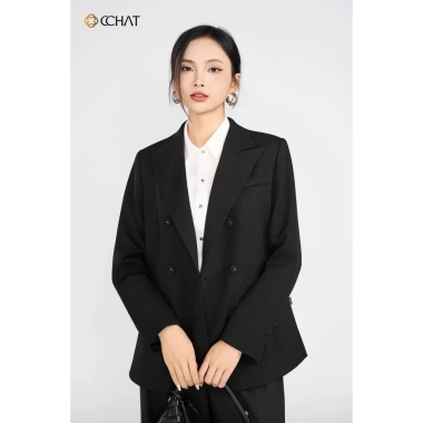 Áo Blazer Nữ Dáng Suông 6 Khuy Sobre Chất Liệu Tuytsi Cao Cấp – Giá chỉ 549.000₫
