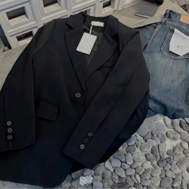 Áo Blazer Nữ Form Dài Cúc Basic Hàn Quốc - Vest Công Sở Cao Cấp Giá 289.000₫