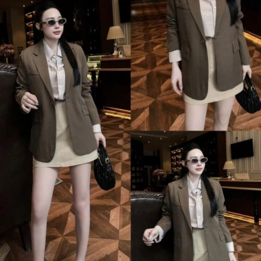 Áo Blazer Nữ Form Dài Cúc Basic Hàn Quốc - Vest Công Sở Cao Cấp Giá 289.000₫ 8 Áo Blazer Nữ Form Dài Cúc Basic Hàn Quốc - Vest Công Sở Cao Cấp Giá 289.000₫ 8