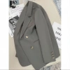 Áo blazer nữ Hàn Quốc 2 lớp cổ bẻ dài tay - Giá ưu đãi 499k Lio Studio 2