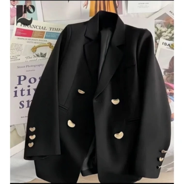 Áo blazer nữ Hàn Quốc 2 lớp cổ bẻ dài tay - Giá ưu đãi 499k Lio Studio