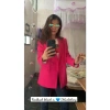 Áo blazer nữ hồng - áo khoác vest 2 lớp cao cấp, lót lụa, form 1 nút, giảm giá 428k 7