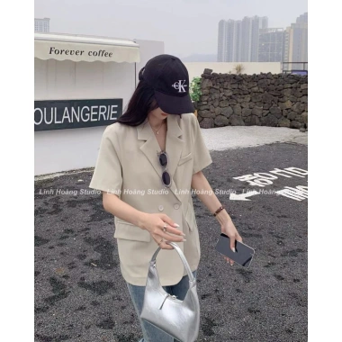 Áo blazer nữ ngắn tay mùa hè 1 lớp - Vest boiling thời trang công sở, chỉ 383.500₫ 9 Áo blazer nữ ngắn tay mùa hè 1 lớp - Vest boiling thời trang công sở, chỉ 383.500₫ 9