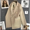 Áo blazer nữ phong cách Hàn Quốc, áo khoác véc trắng sữa đệm vai, giảm còn 229k 9
