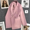 Áo blazer nữ phong cách Hàn Quốc, áo khoác véc trắng sữa đệm vai, giảm còn 229k 10