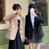 Áo blazer nữ size XS form nhỏ màu nâu tây, thiết kế Hàn Quốc, giá chỉ 318.000đ 3