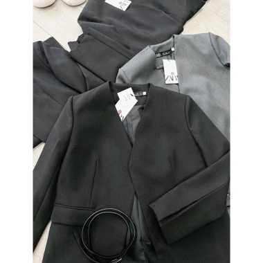 Áo blazer nữ suông sang chảnh kèm đai - Thời trang công sở Camilla, giảm giá 259k