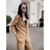 Áo blazer nữ tay dài form vừa người, áo vets freesize dưới 65kg, giảm giá 23% chỉ 161k 5