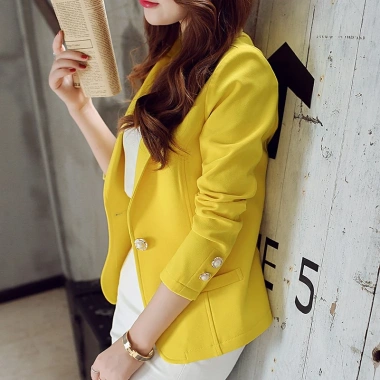 Áo Blazer Nữ Tay Dài Nút Đơn Thu Đông - Phong Cách Công Sở, Áo Khoác Ngoài Giá Ưu Đãi 322.920