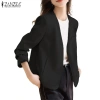 Áo Blazer Nữ ZANZEA Cổ Chữ V Tay Dài Có Túi Màu Trơn - Giá 307.692₫ (Giảm 20%) 6