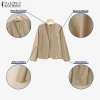 Áo Blazer Nữ ZANZEA Cổ Chữ V Tay Dài Có Túi Màu Trơn - Giá 307.692₫ (Giảm 20%) 7
