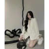 Áo blazer nữ/vest bigsize dài tay phối lông cá, hai màu basic – 327.000đ 7