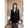 Áo blazer Rubyhouse dáng suông 2 lớp, vest đỏ nhung vải tuyết Hàn – 450.000 VND