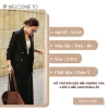 Áo blazer suông NHUN N185 hai hàng khuy dáng dài thanh lịch sang trọng, giảm còn 390k 2