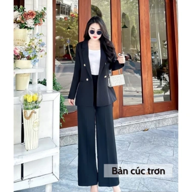 Áo blazer suông NHUN N185 hai hàng khuy dáng dài thanh lịch sang trọng, giảm còn 390k 8 Áo blazer suông NHUN N185 hai hàng khuy dáng dài thanh lịch sang trọng, giảm còn 390k 8