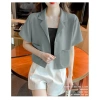 Áo Blazer Tay Ngắn Nữ Mùa Hè Mỏng, Thiết Kế Niche, Phù Hợp - Giá 145.000₫ 8