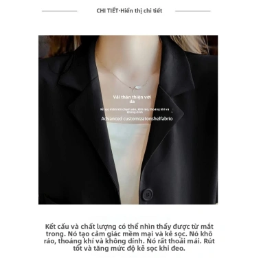 Áo Blazer Tay Ngắn Nữ Mùa Hè Mỏng, Thiết Kế Niche, Phù Hợp - Giá 145.000₫ 9