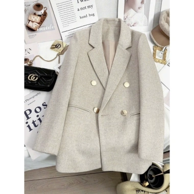 Áo Blazer Tweed Nhẹ 4 Mùa – 2 Cúc Thanh Lịch, Dễ Phối Đồ, Giá 390.000 giảm 20% 2