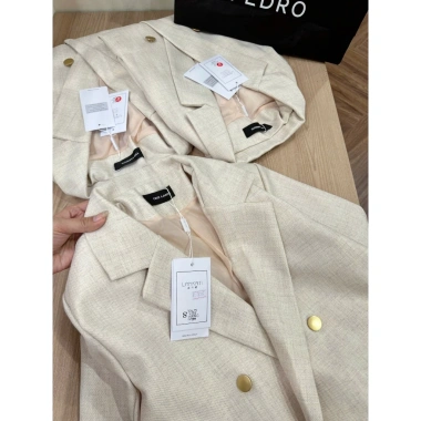 Áo Blazer Tweed Nhẹ 4 Mùa – 2 Cúc Thanh Lịch, Dễ Phối Đồ, Giá 390.000 giảm 20% 3