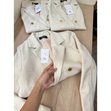 Áo Blazer Tweed Nhẹ 4 Mùa – 2 Cúc Thanh Lịch, Dễ Phối Đồ, Giá 390.000 giảm 20% 8