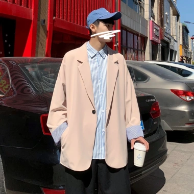 Áo blazer unisex BZ12 form rộng phong cách năng động Hàn Quốc giá 179.000₫
