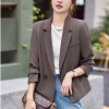 Áo blazer unisex hai lớp cao cấp màu nâu - Vest công sở, giảm giá chỉ 380.000đ 2