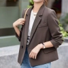 Áo blazer unisex hai lớp cao cấp màu nâu - Vest công sở, giảm giá chỉ 380.000đ 3