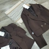 Áo blazer unisex hai lớp cao cấp màu nâu - Vest công sở, giảm giá chỉ 380.000đ 5