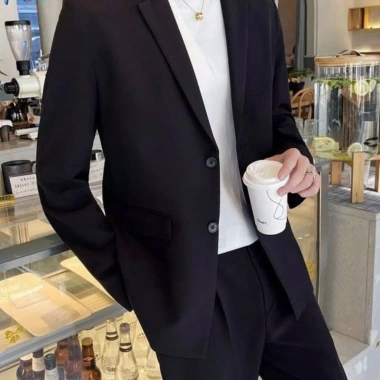 Áo Blazer Unisex Hàn Quốc Vitex Form Rộng - Thiết Kế Năng Động, Giá Ưu Đãi 344.500 VND