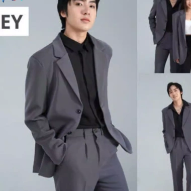 Áo Blazer Unisex Hàn Quốc Vitex Form Rộng - Thiết Kế Năng Động, Giá Ưu Đãi 344.500 VND