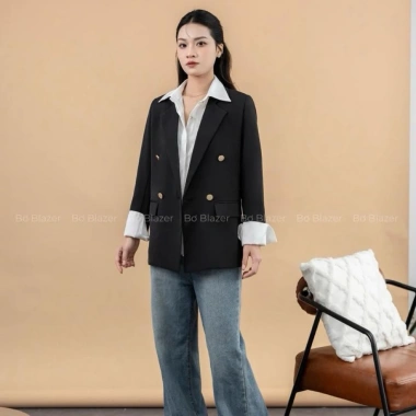 Áo Blazer & Vest Nữ Dài Tay Form Suông Đệm Vai - Sẵn Hàng, Giá 330k 7